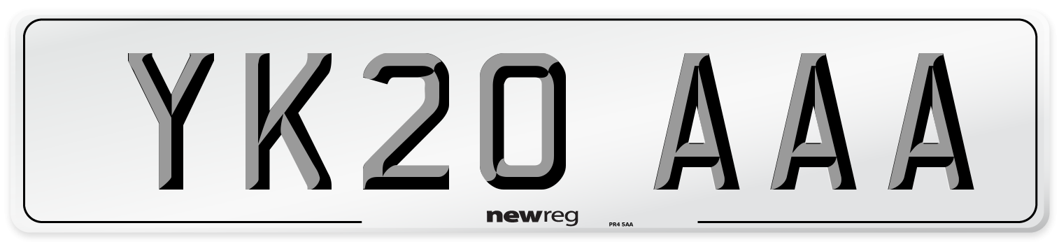 YK20 AAA Number Plate from New Reg